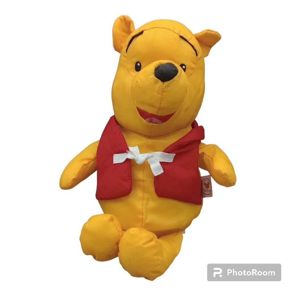 Disney Winnie the Pooh Plush Stuffed Animal Polyester washable 12" Soft Toy